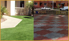 Искусственный газон или резиновая плитка – что выбрать?