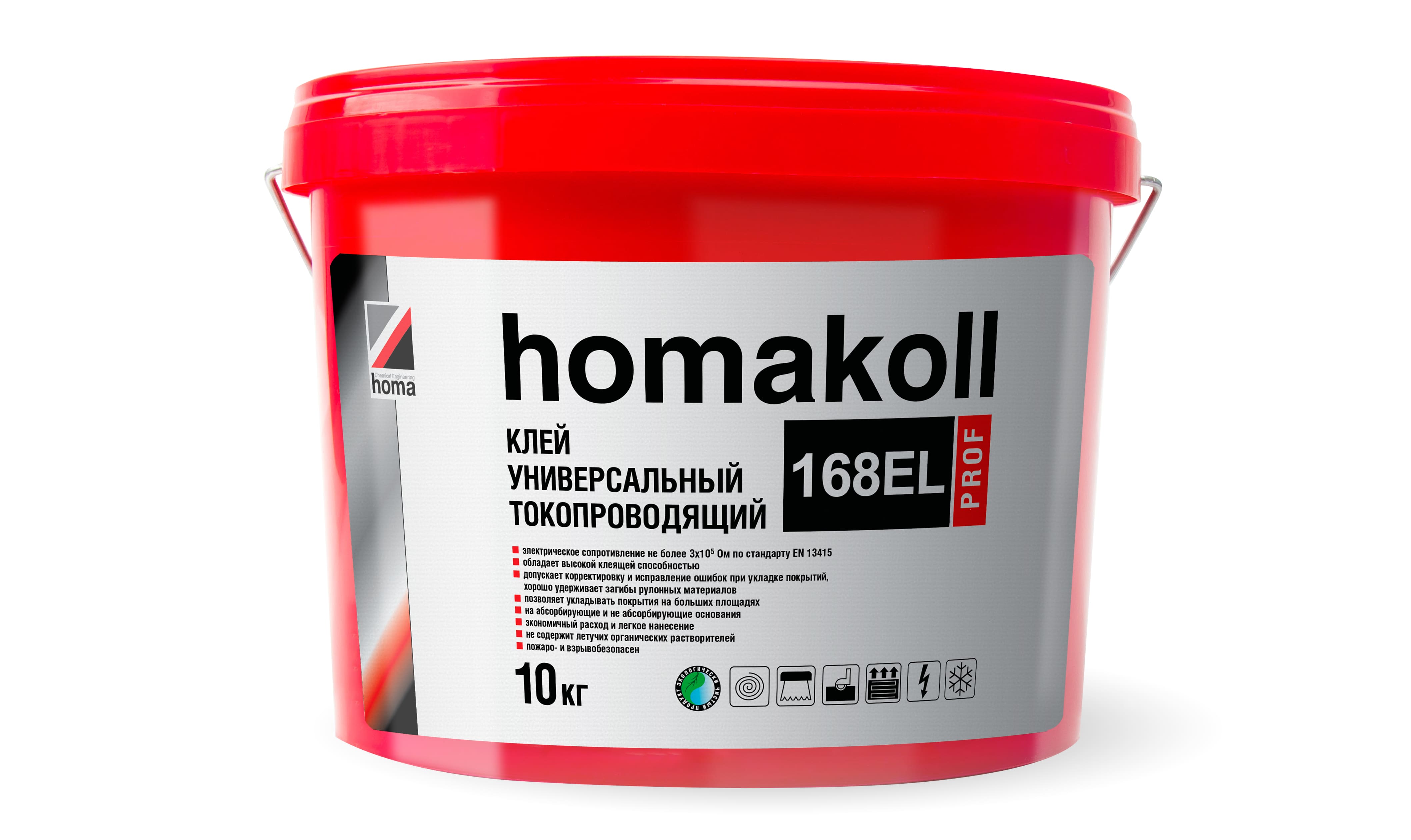 Клей Homakoll 168EL Prof 10кг (Универсальный, токопроводящий) - 8151 руб. -  купить в интернет-магазине