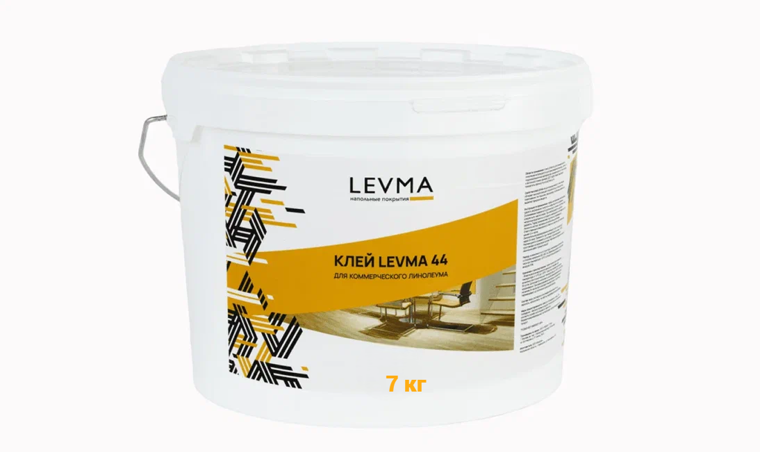 Клей для напольных покрытий LEVMA,  коллекция Levma glue, «Levma 44 7 кг (Для коммерческого линолеума)» - фото
