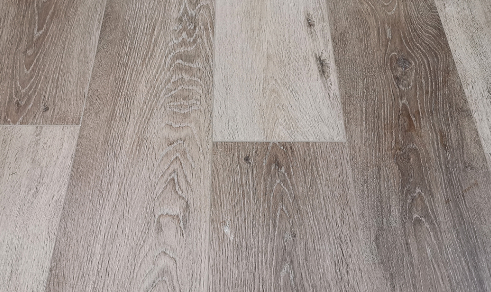Кварцвиниловая плитка (SPC) Stone Floor,  коллекция НР, «Дуб Брауни коричневый» - фото