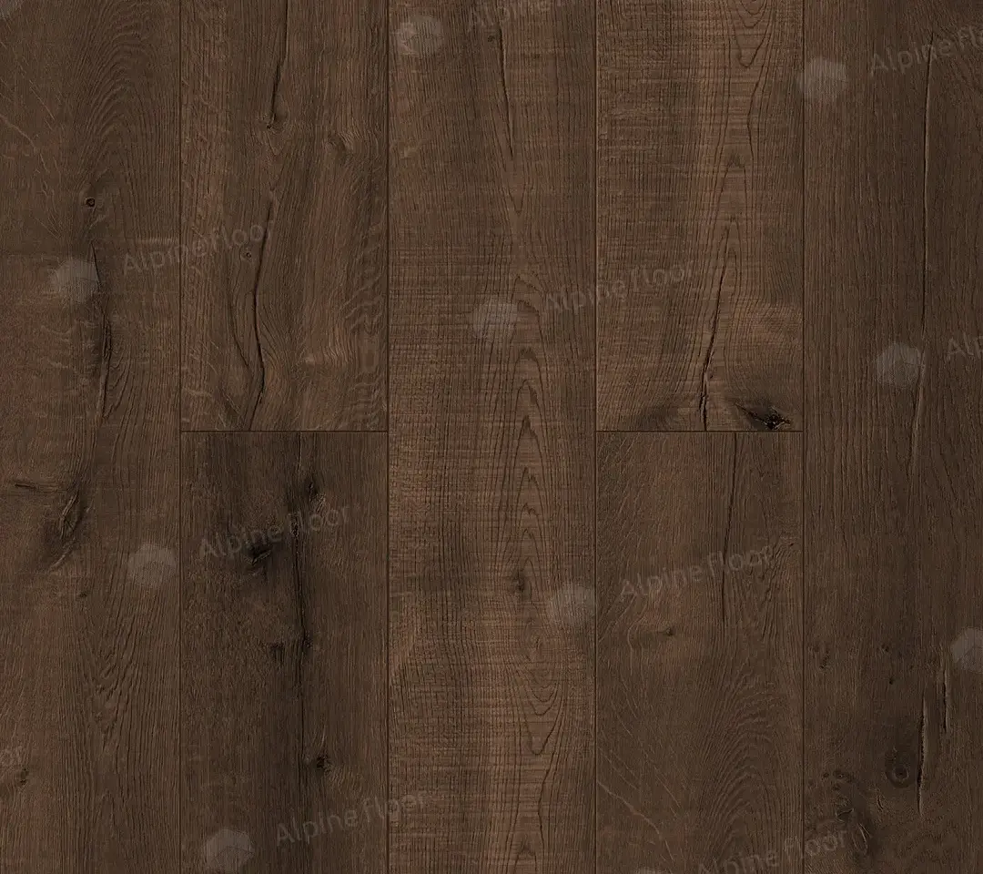 Кварцвиниловая плитка (SPC) Alpine Floor,  коллекция Real Wood, «Дуб Мокка» - фото