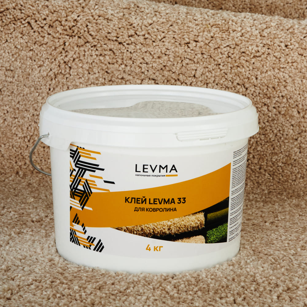 Клей для напольных покрытий LEVMA,  коллекция Levma glue, «Levma 33 4 кг (Для ковролина)» - фото
