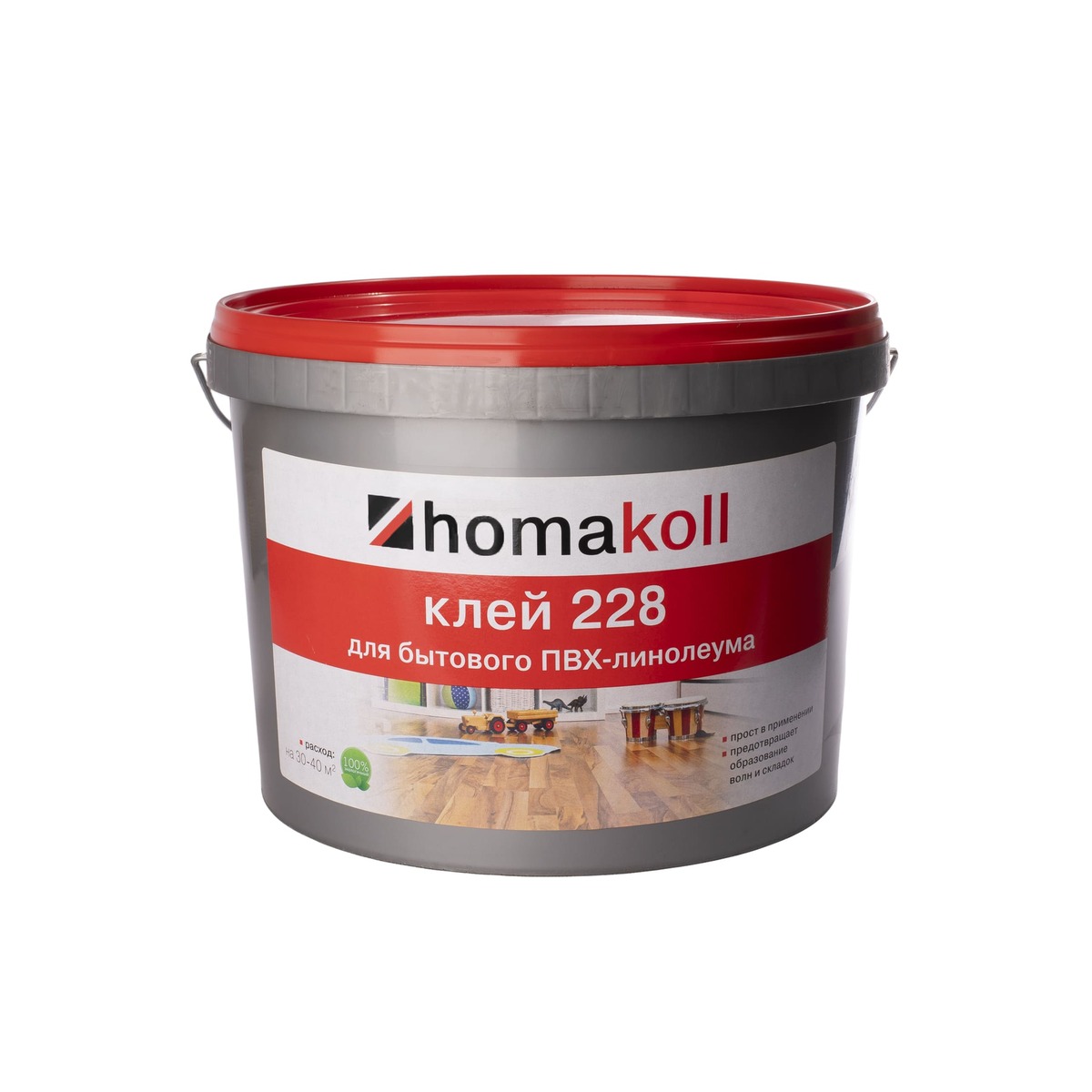 Клей для напольных покрытий Homa,  коллекция 228, «Homakoll 228 14кг (Для бытового линолеума)» - фото