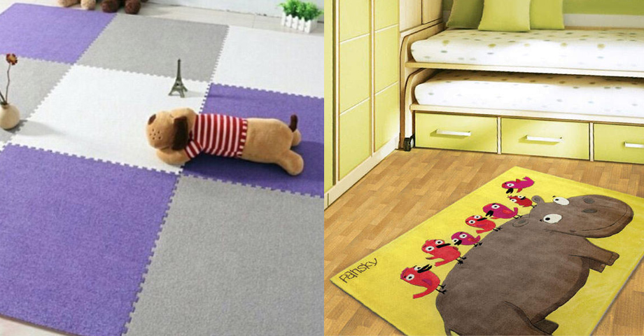 варианты ковриков в детскую комнату