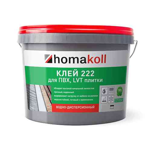 Клей для напольных покрытий Homa,  коллекция , «Homakoll 222 1кг (Клей для плитки ПВХ)» - фото