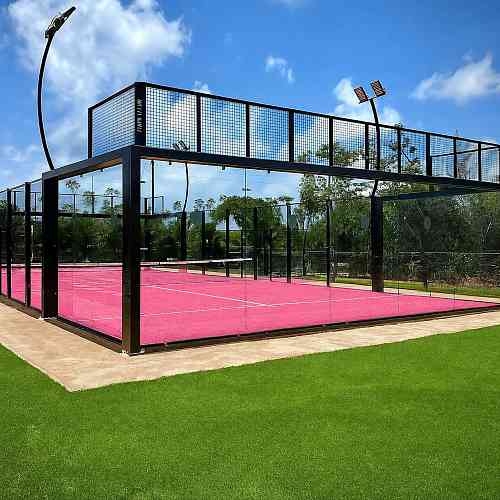 Поле для падл-тенниса Premium Grass,  коллекция Padel, «Padel Tennis 12 Pink (20 х 10 м)» - фото