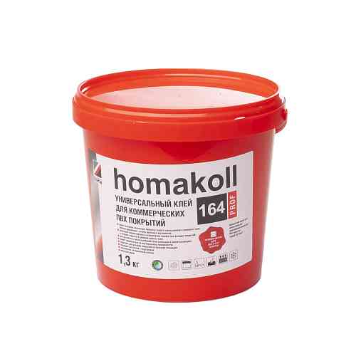 Клей для напольных покрытий Homa,  коллекция 164 Prof, «Homakoll 164 Prof 1.3кг (Для коммерческого линолеума)» - фото