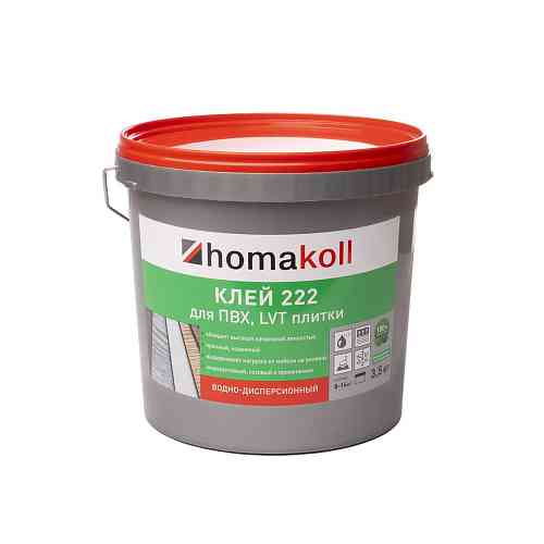 Homakoll 222 3.5кг (Клей для плитки ПВХ)