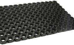 Rubber mat Black 100 x 220 - 22 мм                        