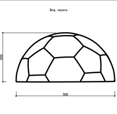 Гумибо.лэнд Полусфера Футбольный мяч 500_5527090