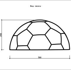 Гумибо.лэнд Полусфера Футбольный мяч 500_5531072